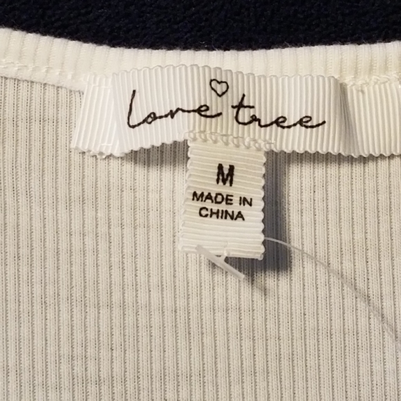 Love Tree Long Sleeve Front Tie Top - Picture 7 of 7